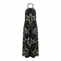 Midnight Marble Tie-Dye Maxi Backless Dera