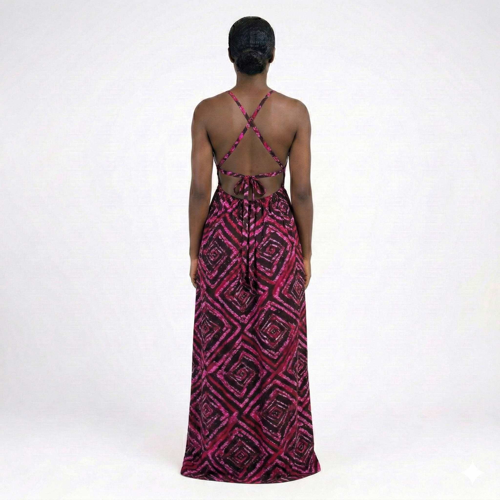 Jewel Prism Maxi Backless Dera