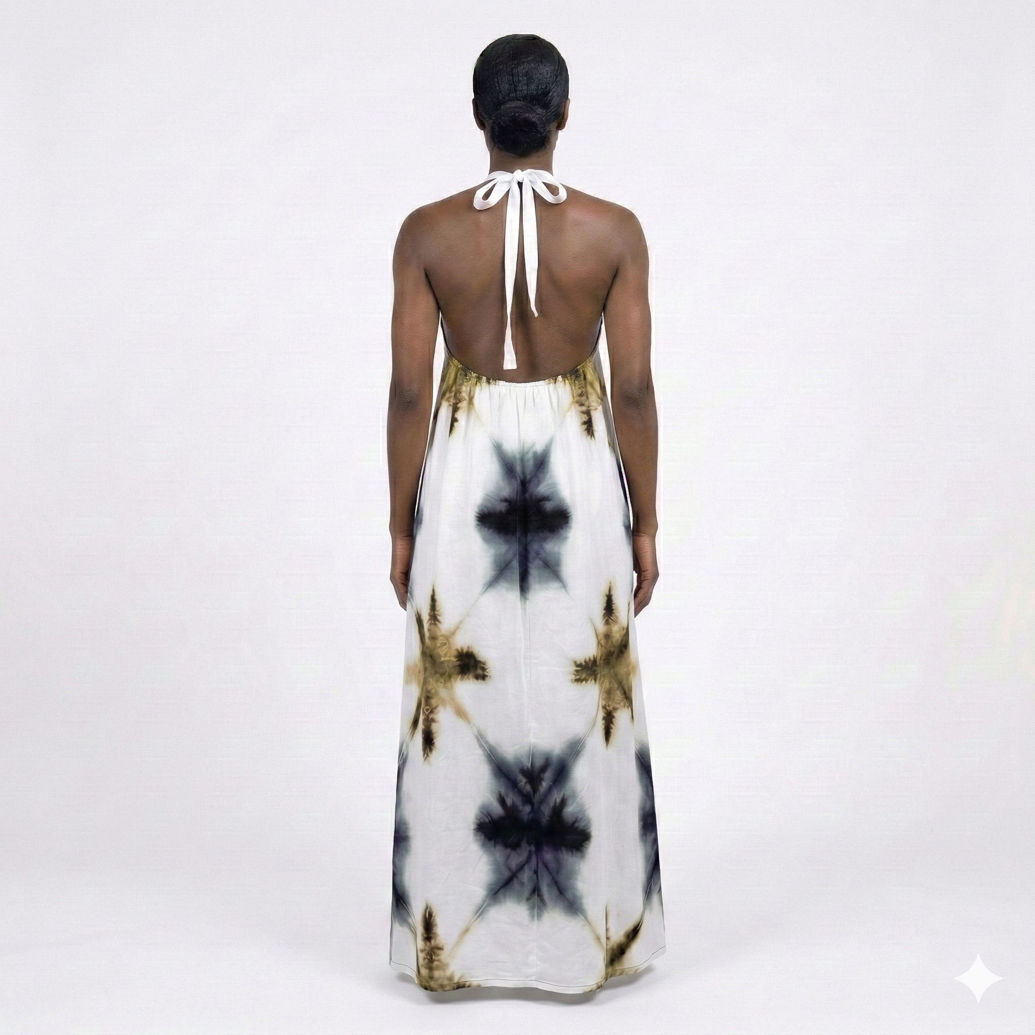 Prism White Maxi Backless Dera