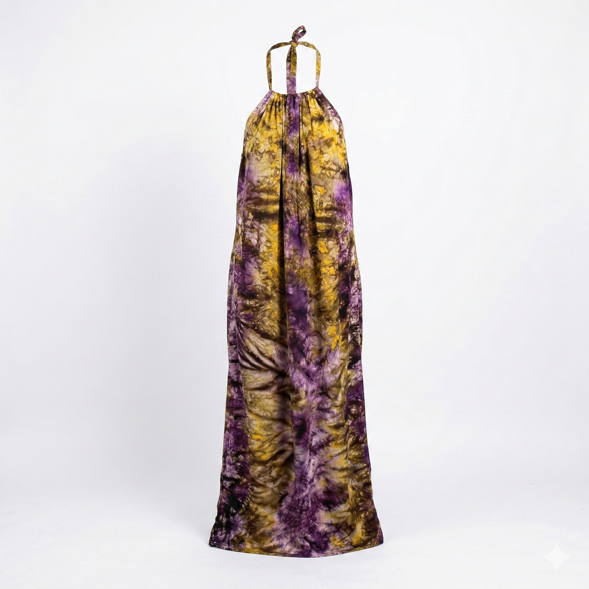 Violet Sunburst Maxi Backless Dera