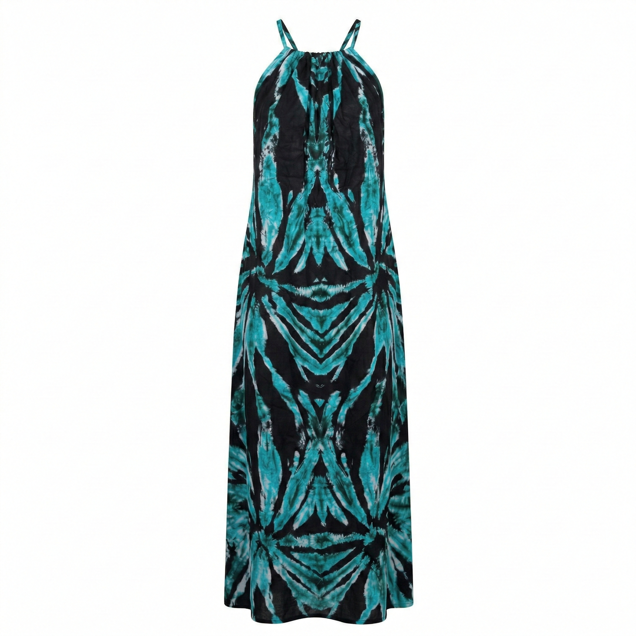 Emerald Peacock Maxi Backless Dera