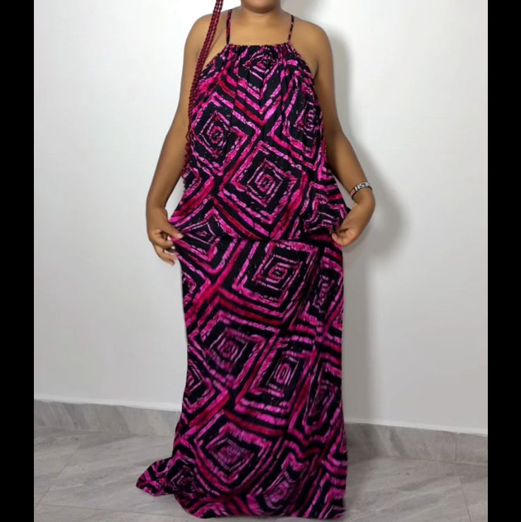 Jewel Prism Maxi Backless Dera