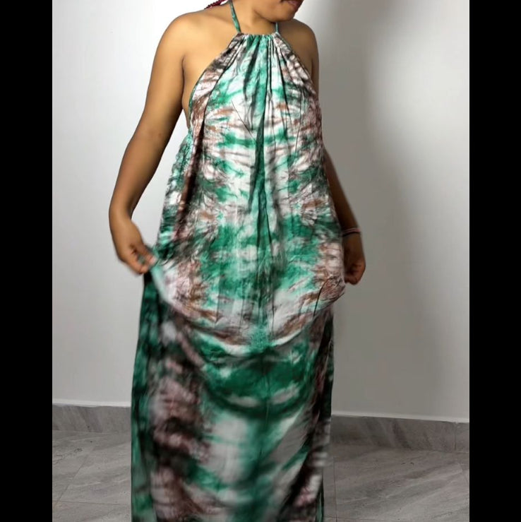 Jade Earth Maxi Backless Dera