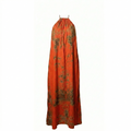 Amber Spice Tie-Dye Maxi Backless Dera